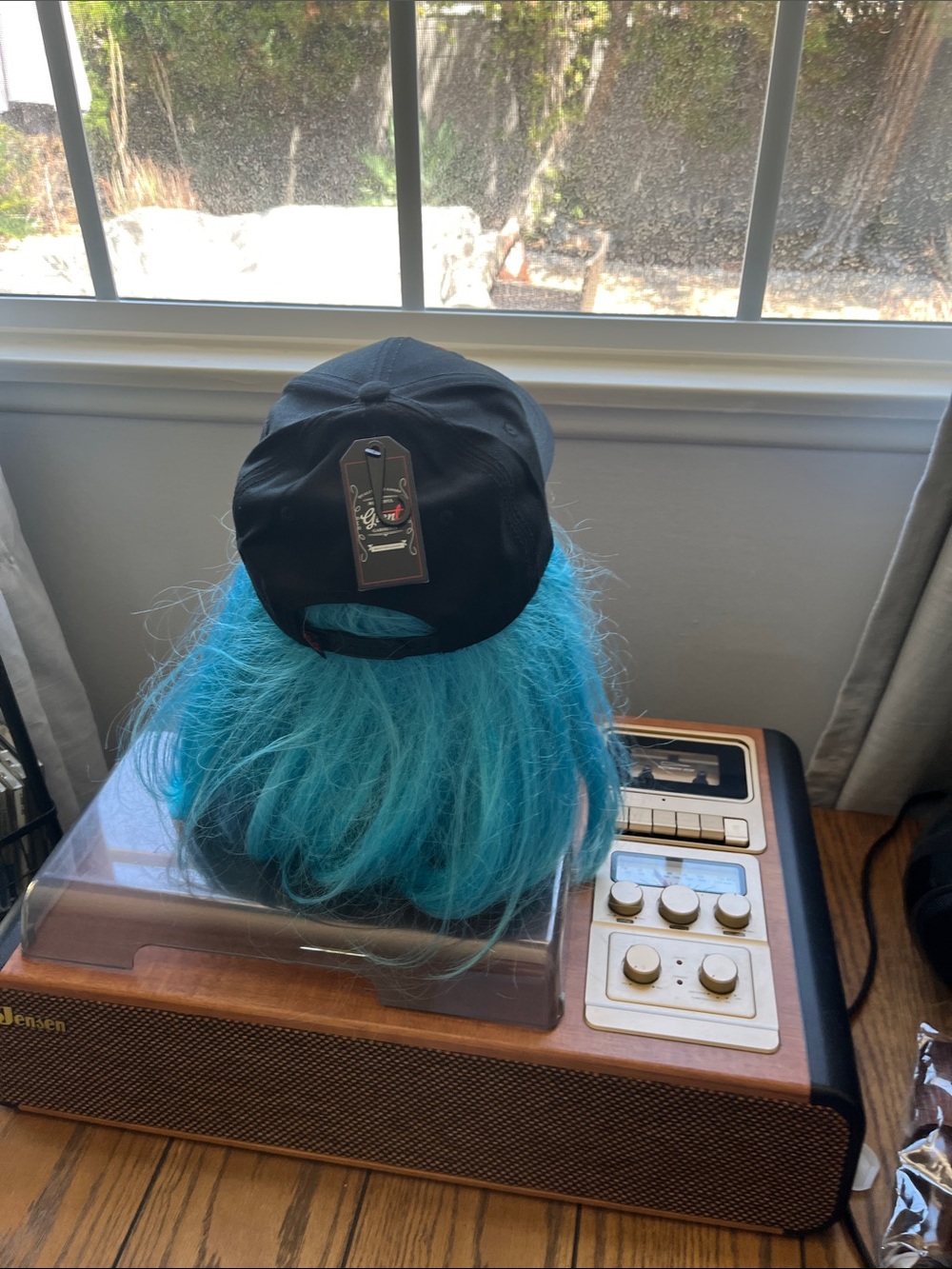 Black 'Rock N Roll' Embroidered Baseball Cap - Picture 3 of 3